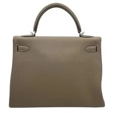 Hermes Kelly 32 Etoupe Hardware Dust #OK216 3