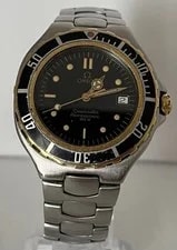 Omega Seamaster 200M Professional YG Bezel Quartz Working 18K 2