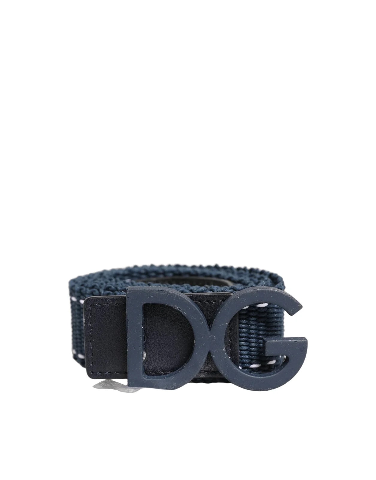 Dolce & Gabbana — Dolce & Gabbana Cotton DG Logo Metal Buckle Belt — Accessory — resale
