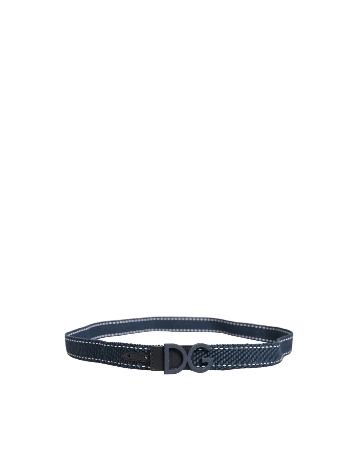 Dolce & Gabbana Cotton DG Logo Metal Buckle Belt 2