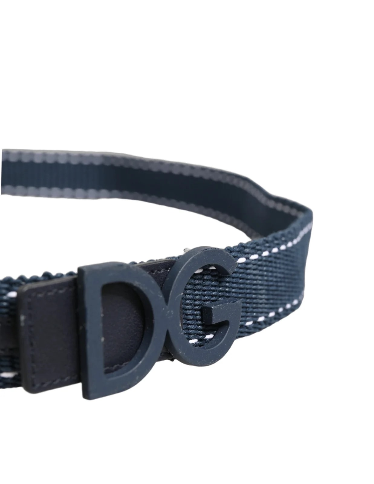 Dolce & Gabbana Cotton DG Logo Metal Buckle Belt 3