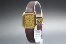Omega de Ville Cal.625 Tank Gold Dial Manual From Japan 4