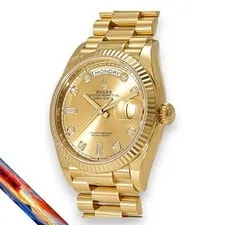 Rolex DayDate 36 128235A Slate Dial Gold 4