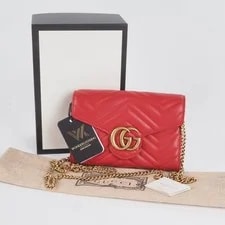 Gucci Marmont Wallet on Chain Matelasse Hibiscus/ OP: €1600 3