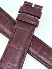 Patek Philippe Chocolate Matt Brown Alligator Strap 20mm By 16mm 2