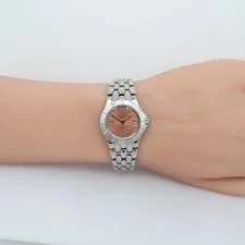 Patek Philippe 4880/1A Neptune 27mm Salmon Roman Dial Steel Lady's Quartz 2