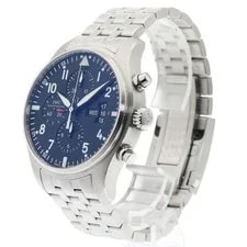 IWC — IWC Pilot's Watches IW377704 43mm SS Black #C21853 — Watch — resale
