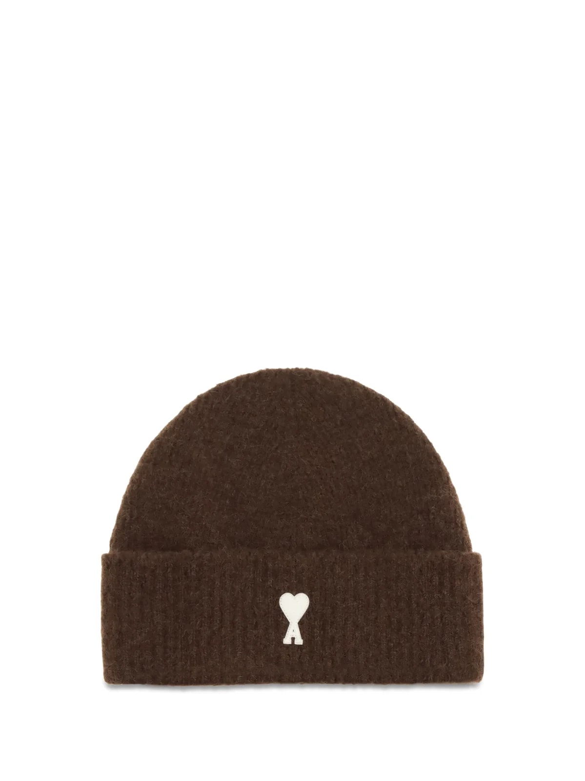 AMI Paris — Ami Paris Ubo005kn0135 Ribbed Beanie — Ovis Aries Beanies — Accessory — resale