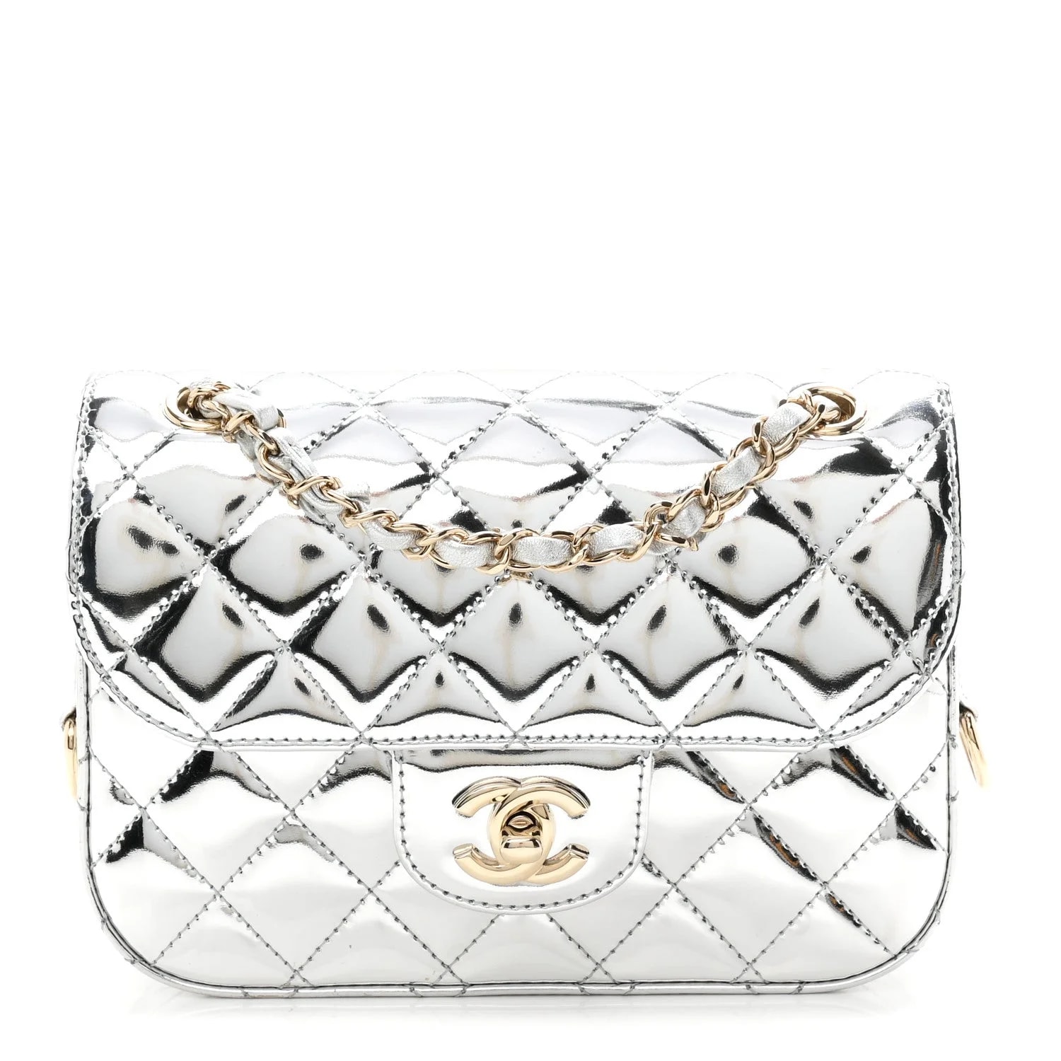Chanel — Mirror Metallic Hollywood Boulevard Flap With Star Coin — Handbag — resale