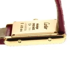 Cartier Tank Louis SM WJTA0010 22mm K18PG Silver Dial Hand-Wind Leather #C020 3