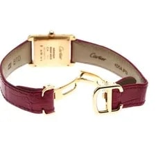 Cartier Tank Louis SM WJTA0010 22mm K18PG Silver Dial Hand-Wind Leather #C020 4