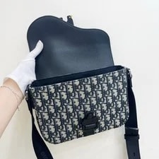 Christian Dior Saddle MM Crossbody Dark Classic 3