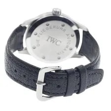 IWC Schaffhausen Pilot Mark 12 IW324102 36mm SS Black Dial Leather #C135 2