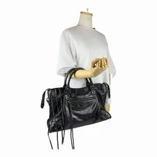 Auth Balenciaga Classic City Shoulderbag 2Way h28 2