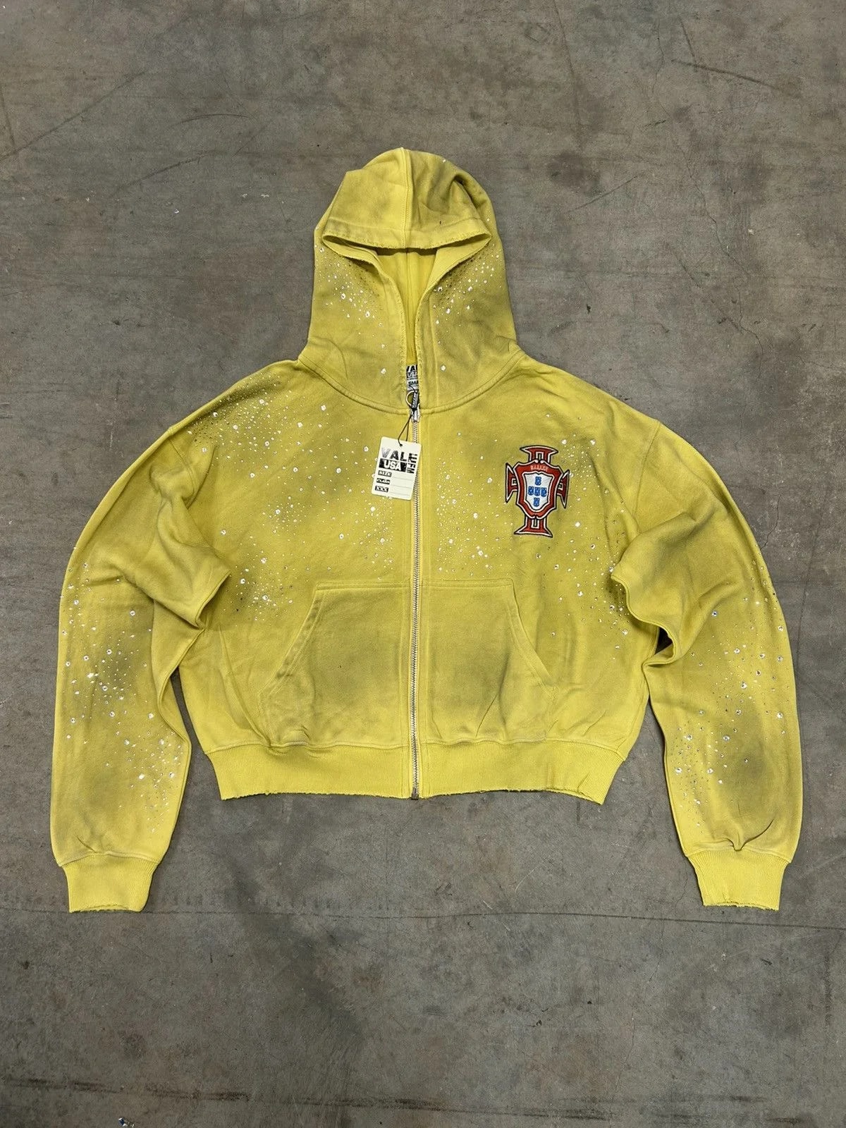 Vale Forever Valley Dreams Yellow Sun Cluster Zip Up Hoodie 2