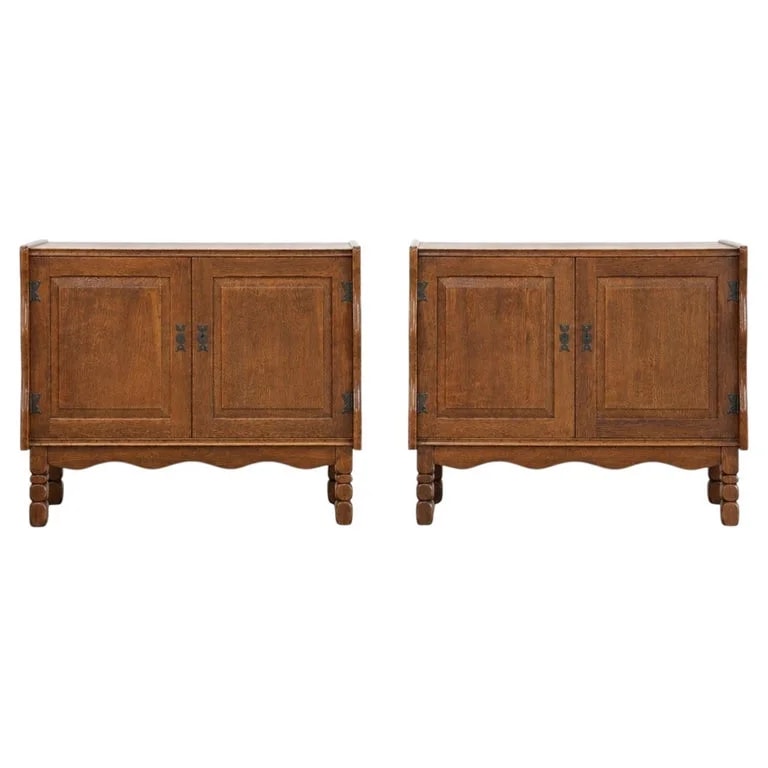 Henning Kjærnulf — Pair of Danish Oak Cabinets Attributed To Henning Kjærnulf, Denmark, C. 1960s — Furniture — resale