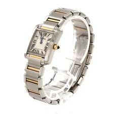 Authentic Cartier Tank Française SM Two-tone W51007Q4 SSxYG Quartz #230-000... 2