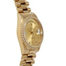 Rolex Day-Date 18338A 36mm Yellow Gold Champagne #WW7789 3