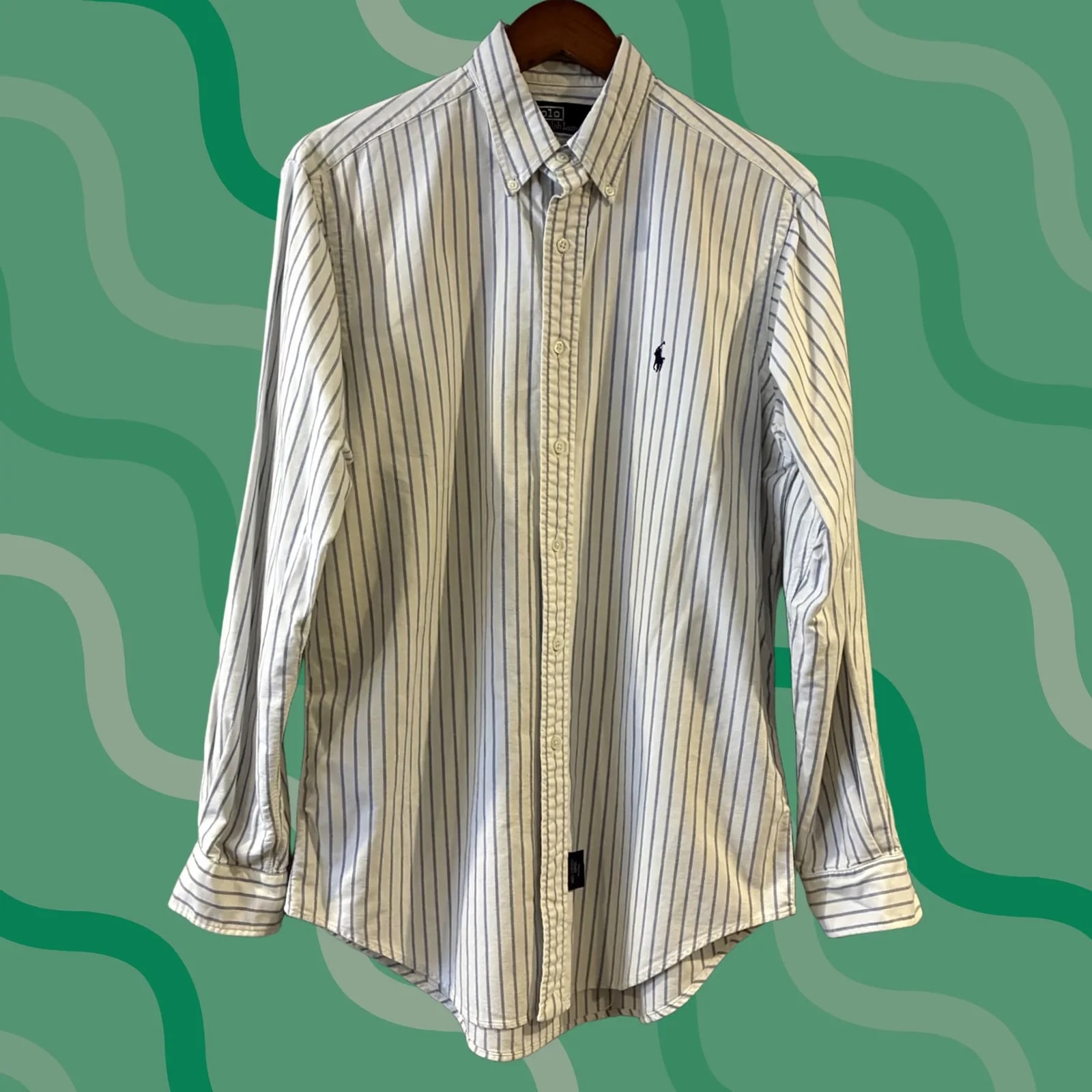 Polo Ralph Lauren Button Up Shirt 16-35 Stripe — streetwear — resale