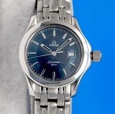 Omega — Omega Seamaster SS Steel - Blue Dial - 28MM Version - 2571.81 — Watch — resale