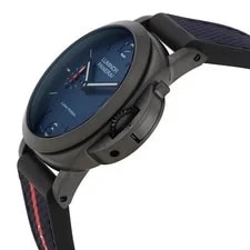 Panerai Luminor 40mm Quaranta Steel DLC Luna Rossa Automatic Blue Dial 2