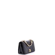 Chanel Logo Enamel Full Flap Bag Quilted 2