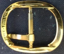 Original Patek Philippe Ellipse Buckle 14mm Yellow Gold Plated Good Cond. 3