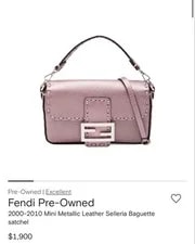 Fendi — Fendi Baguette Mini Versatile — Handbag — resale