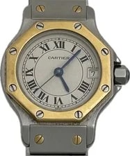 Cartier Santos Octagon SM W2001683 187903 Quartz Excellent A7250 3