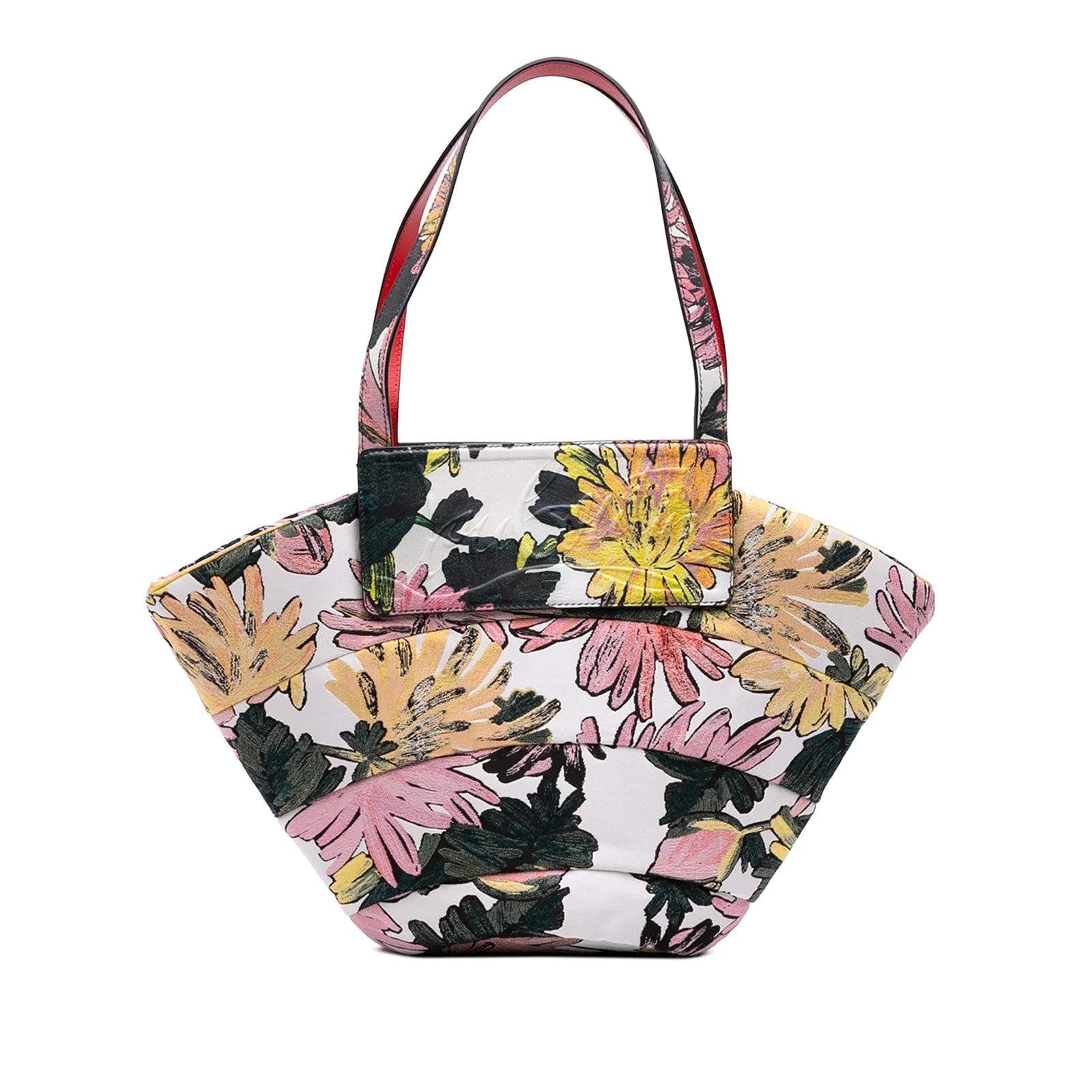 Christian Louboutin — Floral Embroidered Loubishore — Handbag — resale