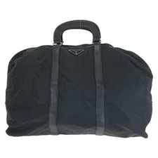 Prada — Prada Triangle With Logo Boston SilverHardware — Handbag — deal