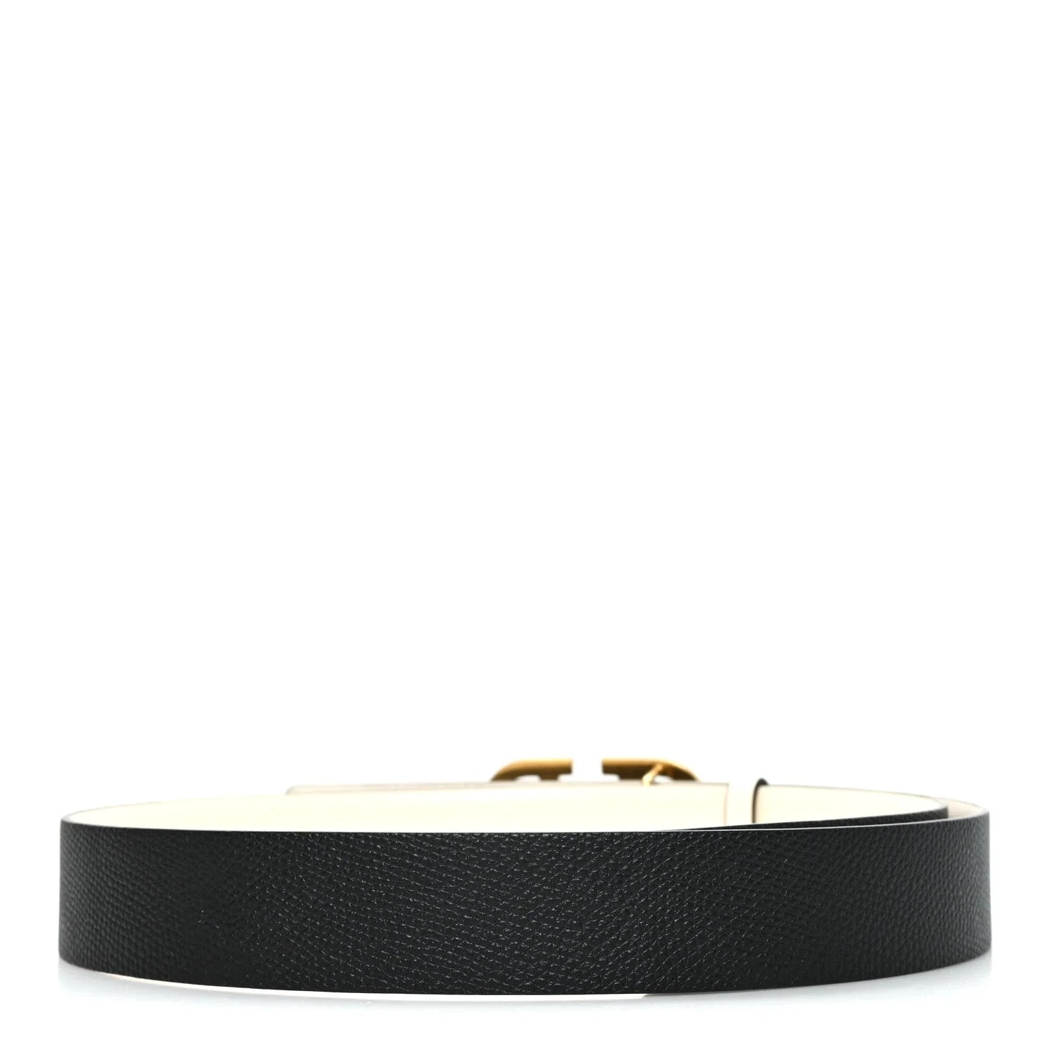 Glossy Grainy Hammered VLogo Reversible 30mm Belt 80 32 2