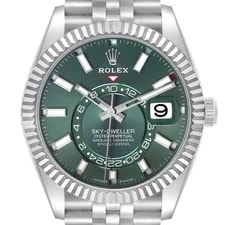 Rolex — Rolex Sky-Dweller Steel White Gold Green Dial 336934 Unworn — Watch — resale