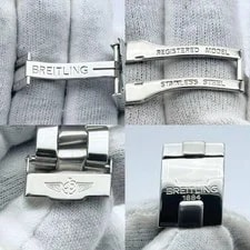 Breitling 874A Fighter 22mm Metal Band Silver Japan 071327 4