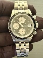 Tudor Prince Date Chrono 79260P Non-Tiger “Small Block” Black Dial/Bezel 2