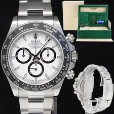 Rolex — 2024 NEW Papers Rolex Daytona 126500LN White Panda Ceramic Steel Box — Watch — resale