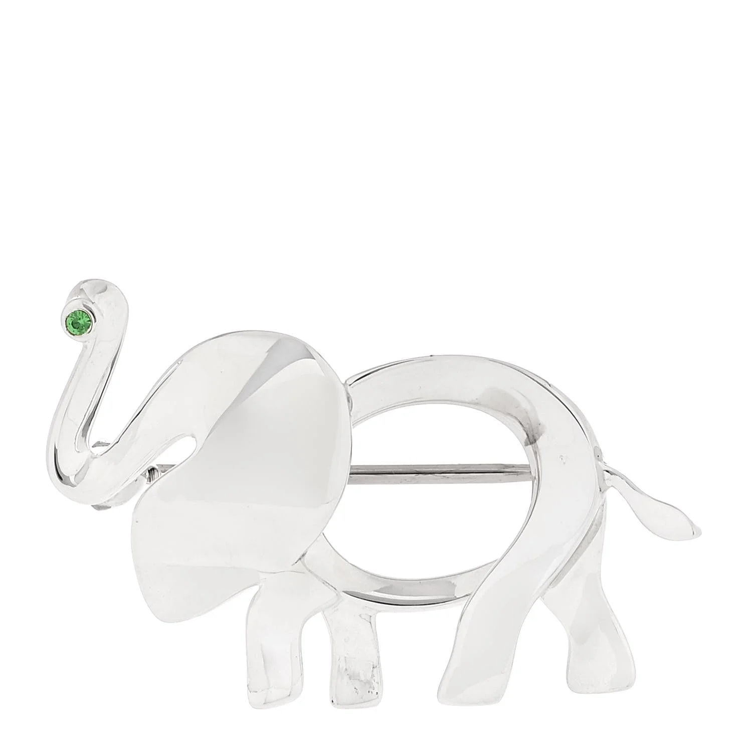 Tiffany & Co. — Tsavorite Save the Wild Elephant Brooch — Accessory — resale