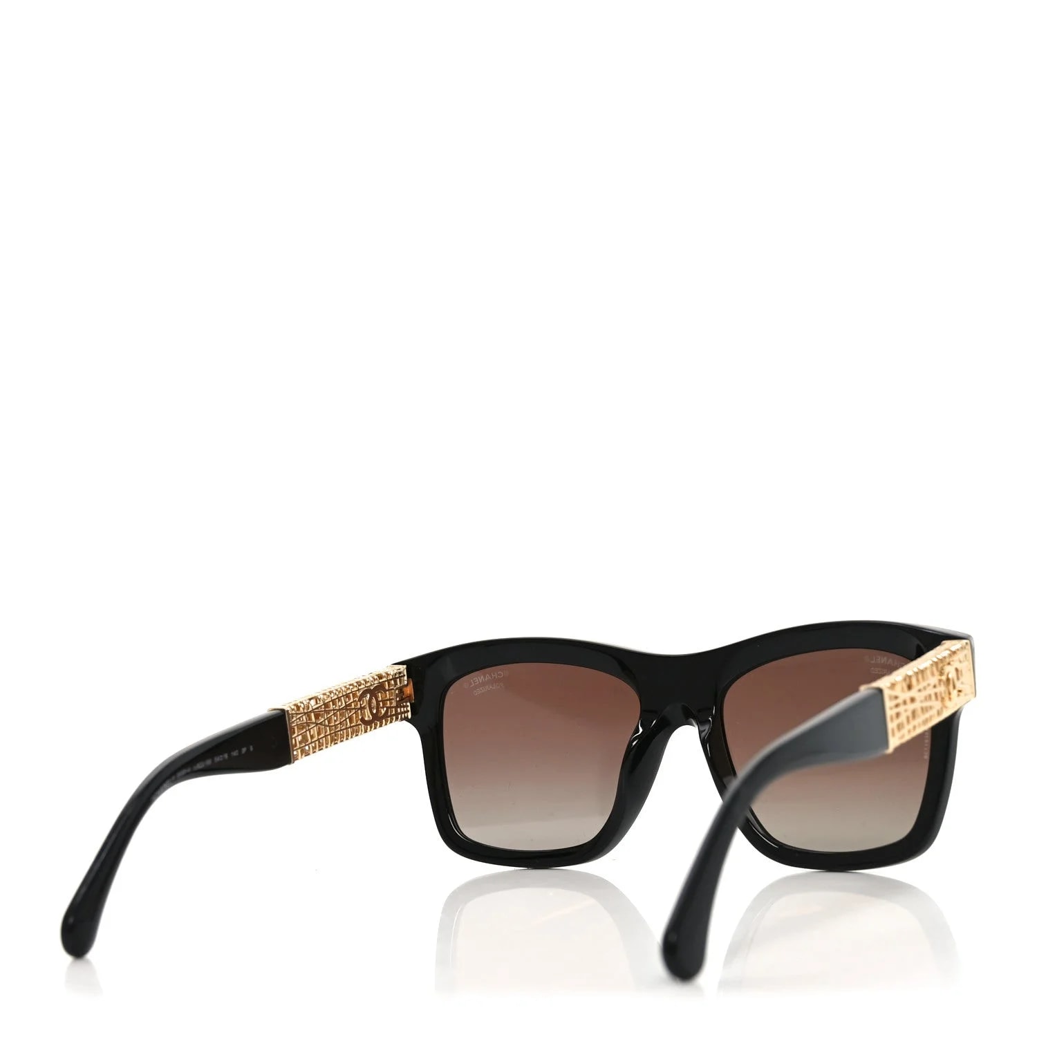 Acetate Metal Polarized Square Sunglasses 5533-A 4