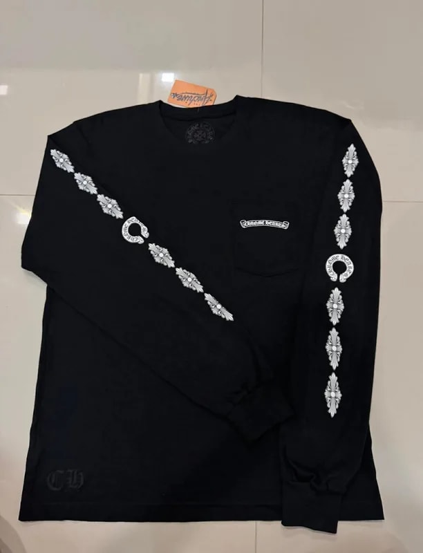 Chrome Hearts — Hearts "Floral Cross" L/S Long Sleeve — streetwear — resale