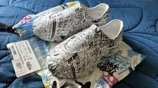 Dolce & Gabbana DG Logo Graffiti Low-Top Slip on Shoes Alta Gomma 2