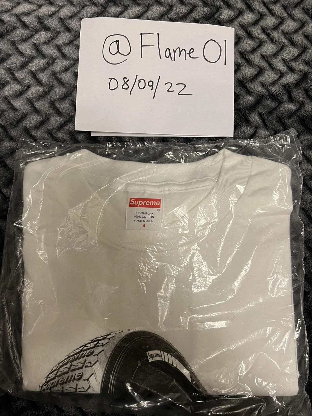 Supreme — Supreme Tire Tee — streetwear — resale