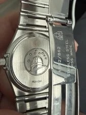 Omega Constellation Blue Dial Quartz Date 32mm 2