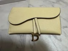 Dior Christian Saddle Chain Wallet From Japan 2