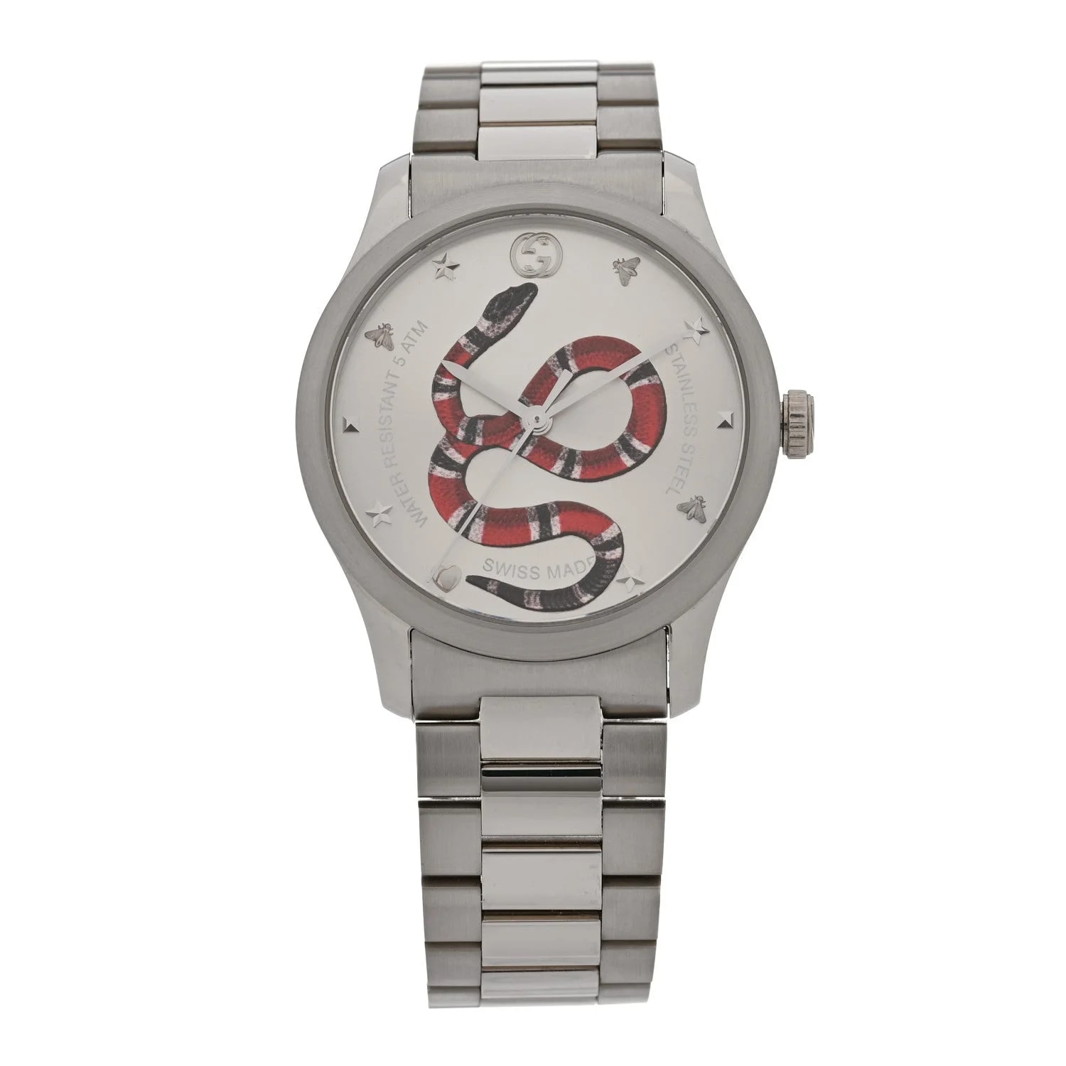 Stainless Steel 38mm G-Timeless Snake Quartz