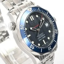 Omega Seamaster 2222-80 Co-axial Chronometer Automatic Date Blue F/S 4
