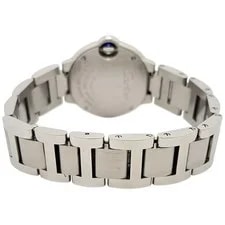 Cartier Ballon Bleu W69010Z4 Stainless Steel 28mm Silver Dial Quartz #TSW1369 3