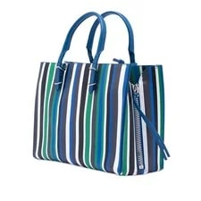 Balenciaga Mini Striped Papier A6 Zip Around 2