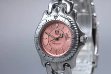 TAG Heuer S/el WG131G Date Pink Dial Quartz 4