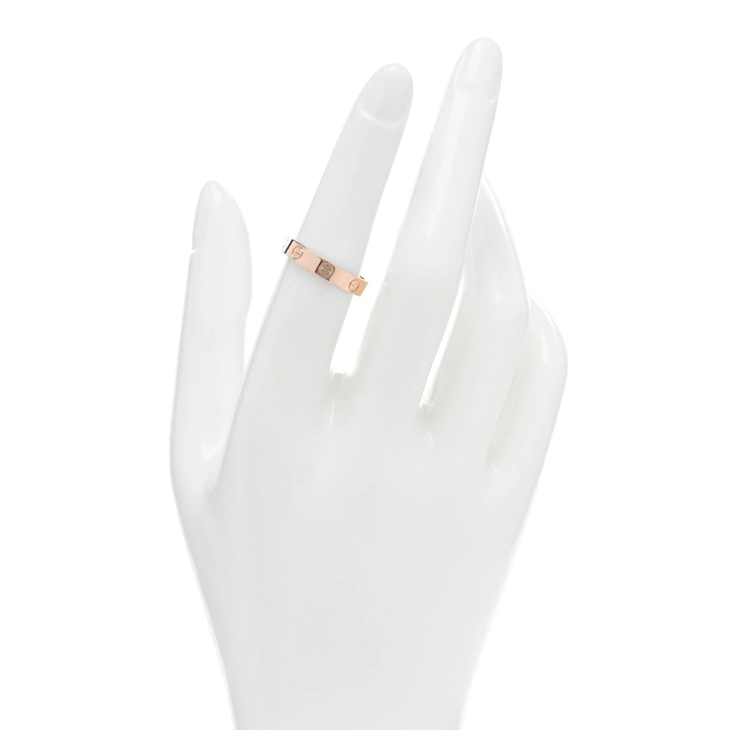 18K 3.5mm Love Wedding Band 53 6.5 2
