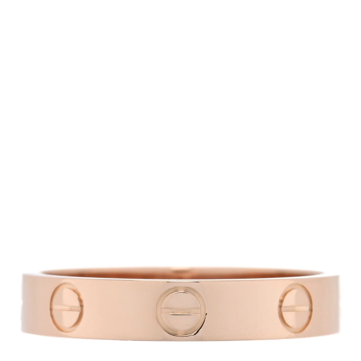 18K 3.5mm Love Wedding Band 53 6.5 3